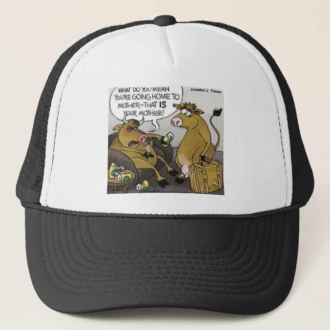 Casquette Vache Bull Divorce Drôle Drôle Dons Cartoon Cadeau (Devant)