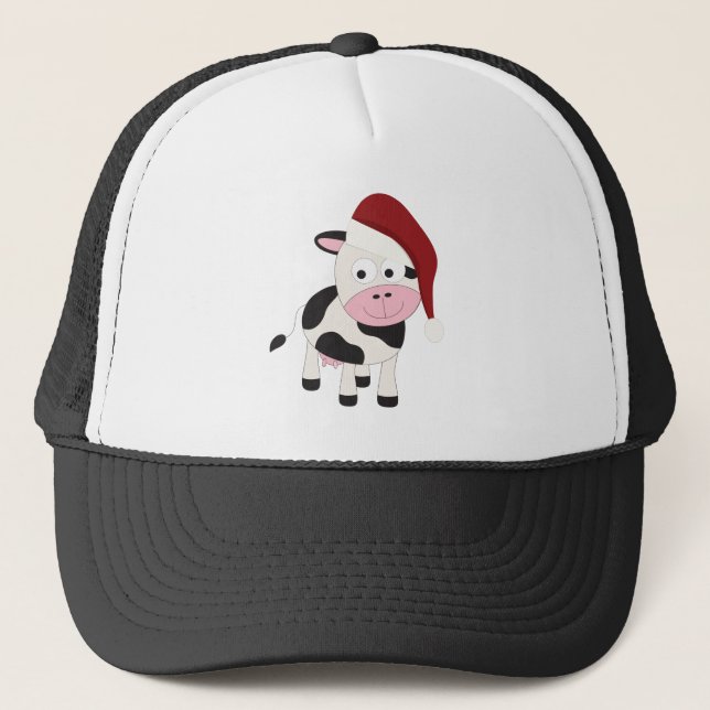 Casquette vache de Noël (Devant)