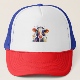Casquette Vache des hautes terres colorées