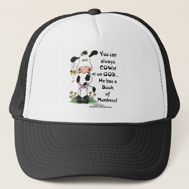 Casquette Vache et coccinelle Pas de Vache sur Dieu (Devant)