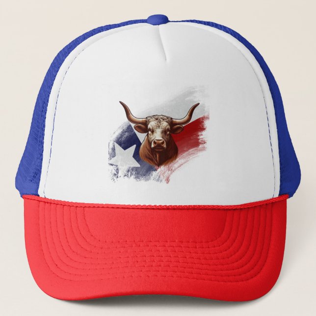 Casquette Vache longhorne du Texas (Devant)