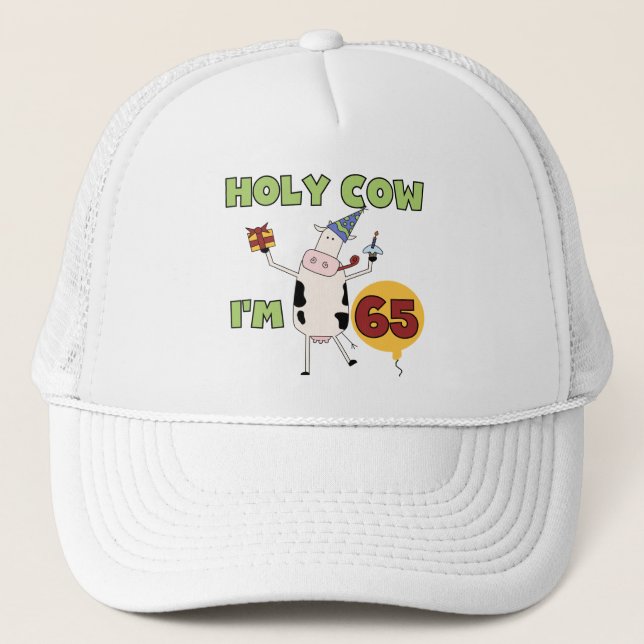 Casquette Vache sainte je suis 65 T-shirts et cadeaux (Devant)