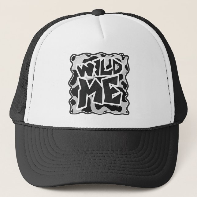 Casquette Vache Wild Me Noir et Blanc (Devant)