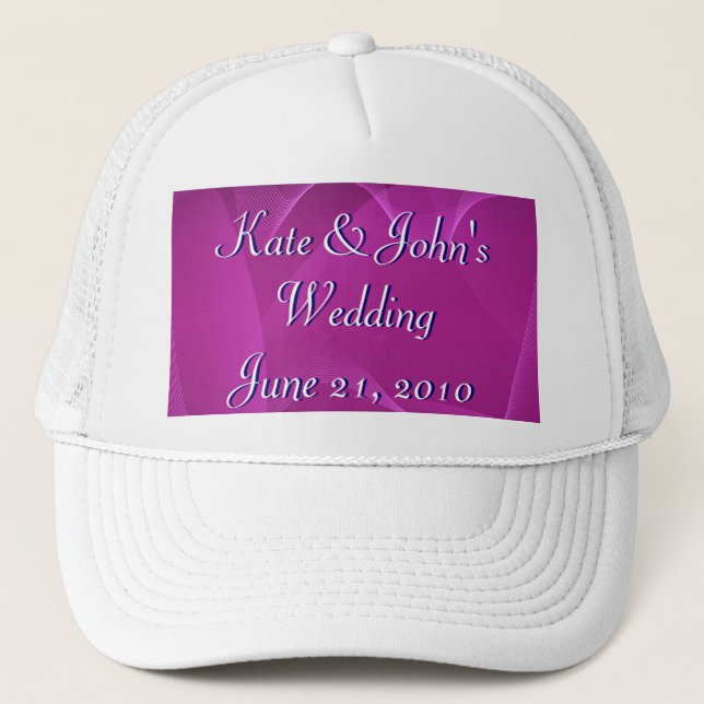 Casquette Vagues violettes (Devant)