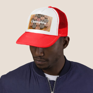 Casquette Vainqueur-Casquette imprimé du champion de la comm