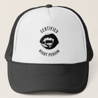 Casquette Vampire Certified Night Person 