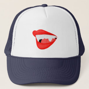 Casquette Vampire Lèvres soif pour un cou