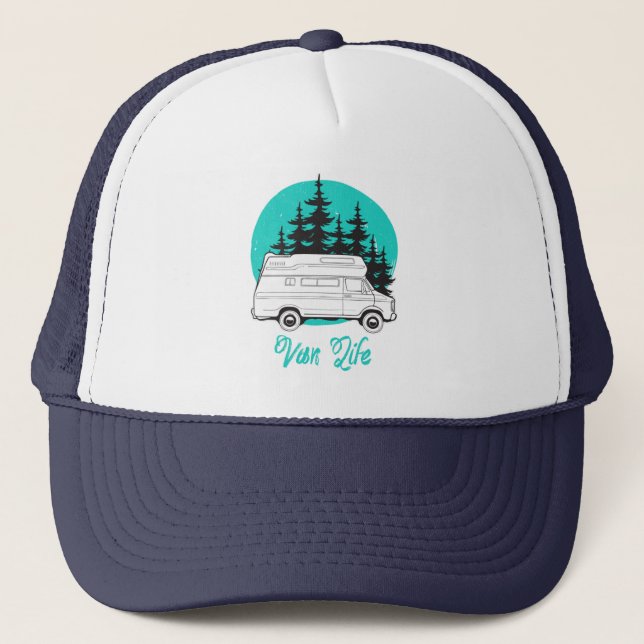 Casquette VAN LIFE Nomad Adventure Travel Camping Lifestyle (Devant)