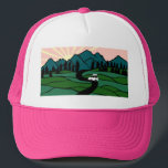 Casquette Vanlife dans les montagnes Sunrise Sunset<br><div class="desc">Découvrez ce casquette cool avec un campervan dans les montagnes ! Regardez ma boutique pour plus de détails !</div>