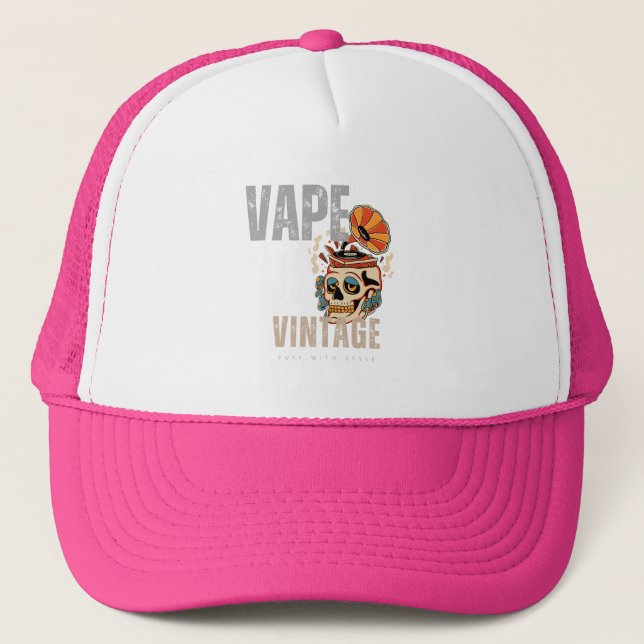 Casquette Vape Vintage : Puff avec classe! (Devant)
