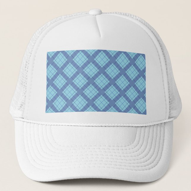 Casquette Variation bleue Plaid (Devant)