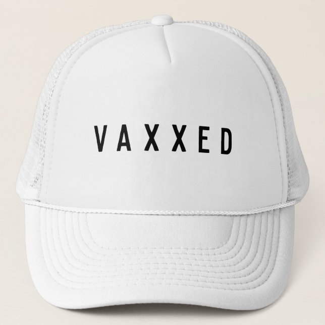 Casquette Vaxxed | Covid-19 Vacciné Moderne Design (Devant)
