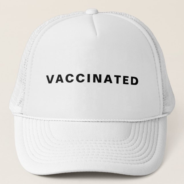 Casquette Vaxxed Modern Stylish Covid-19 Vaccine Design (Devant)