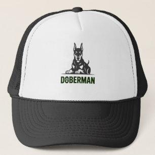 Casquette Vecteur de chien Doberman 2 couleurs