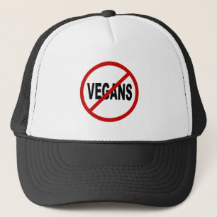 Casquette Végétaliens de la haine Vegans/No permis la