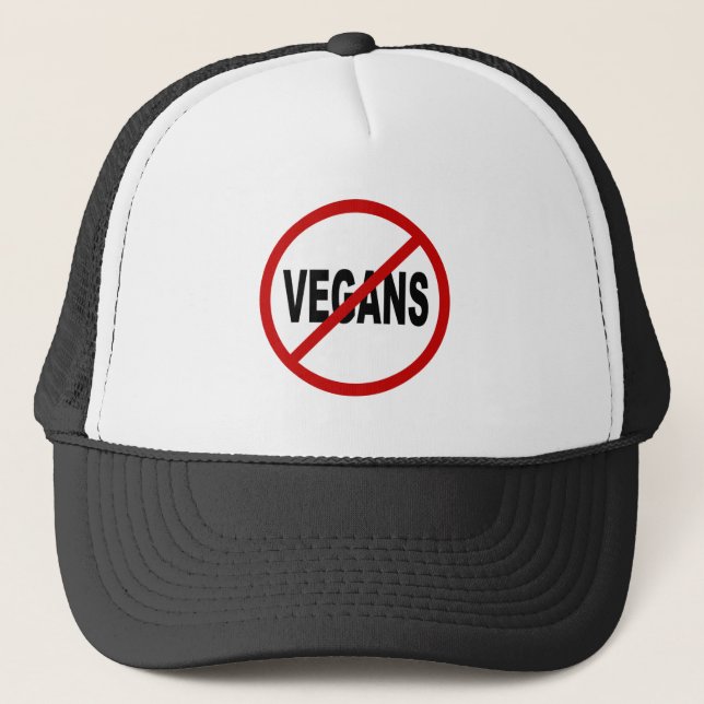 Casquette Végétaliens de la haine Vegans/No permis la (Devant)