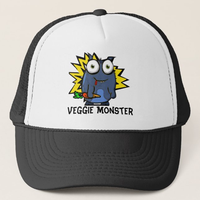 Casquette végétarien de monstre (Devant)