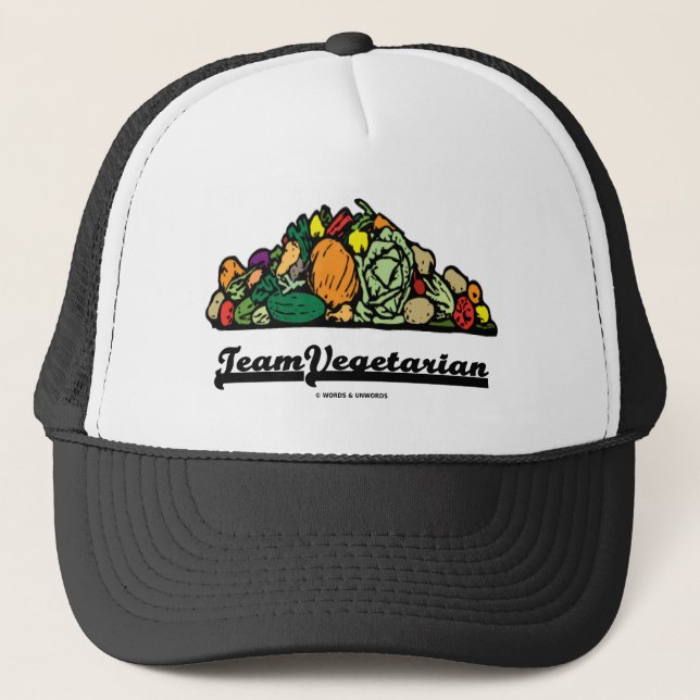 Casquette Végétarien d'équipe (attitude/esprit végétariens) (Devant)
