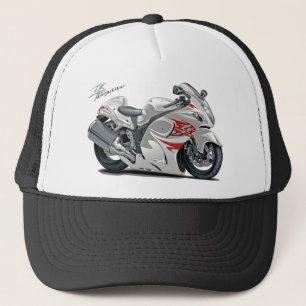 Casquette Vélo Blanc-Rouge de Hayabusa
