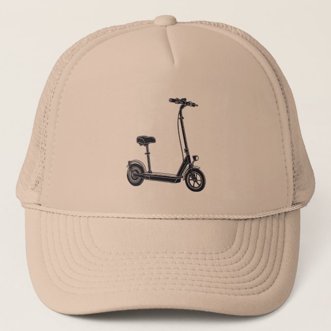 Casquette vélo électrique - E-Bike tendance (Devant)