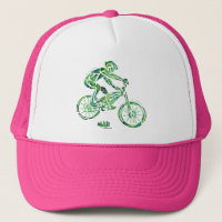 Vélo faisant du vélo de montagne FOLLE de
