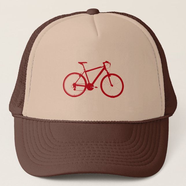 Casquette vélo rouge, vélo (Devant)