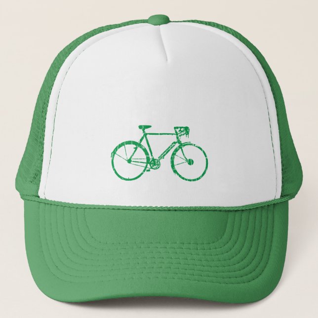 Casquette vélo vert. cool cycliste (Devant)