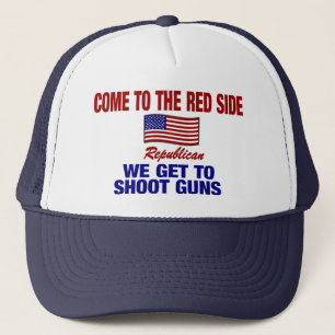 Casquette Venez au côté rouge - nous obtenons de tirer des
