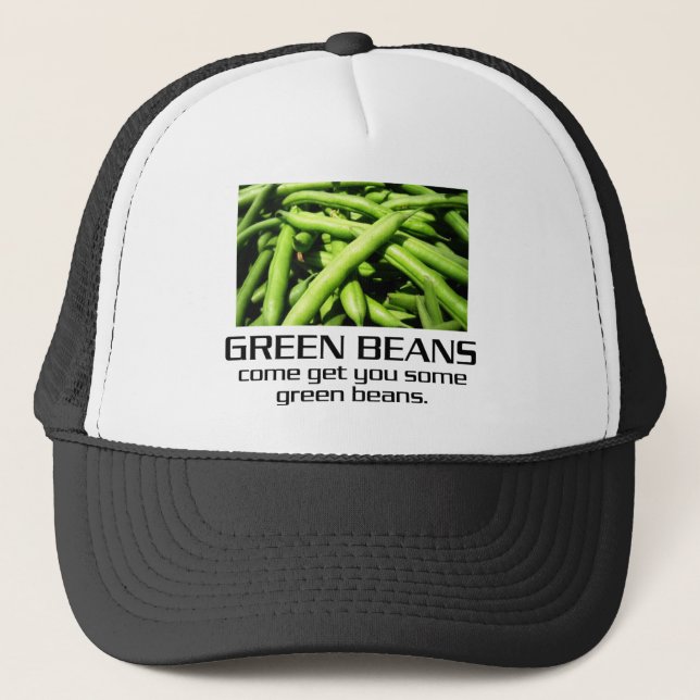 Casquette Venez obtenez-vous quelques haricots verts (Devant)