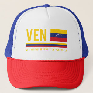 Casquette Venezuela Drapeau et code ISO Alpha 3 Design