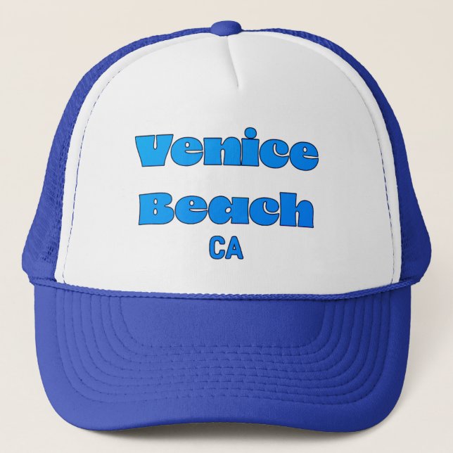 Casquette Venice Beach CA bleu (Devant)