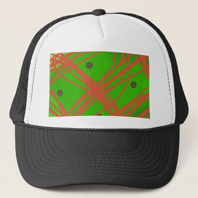 Casquette verdure art abstrait (Devant)