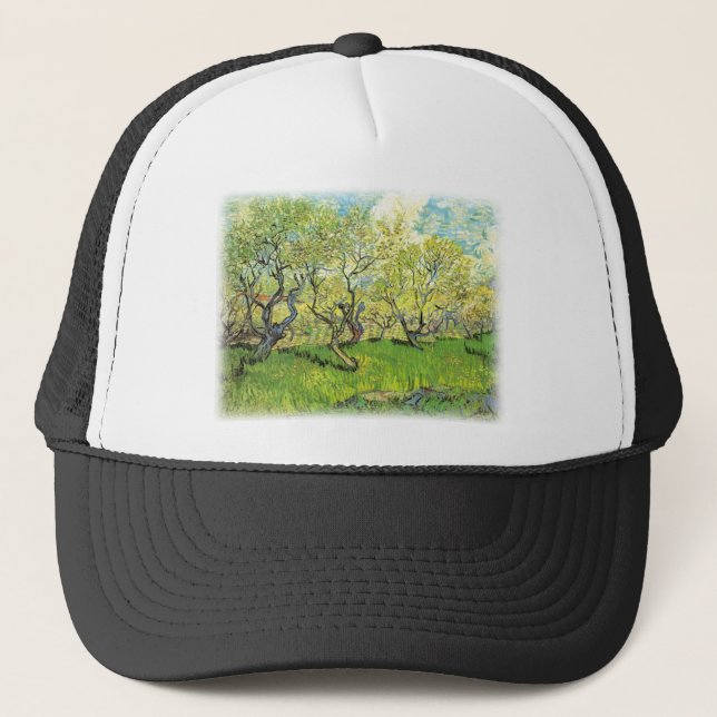 Casquette Verger en fleurs copie de Van Gogh (Devant)