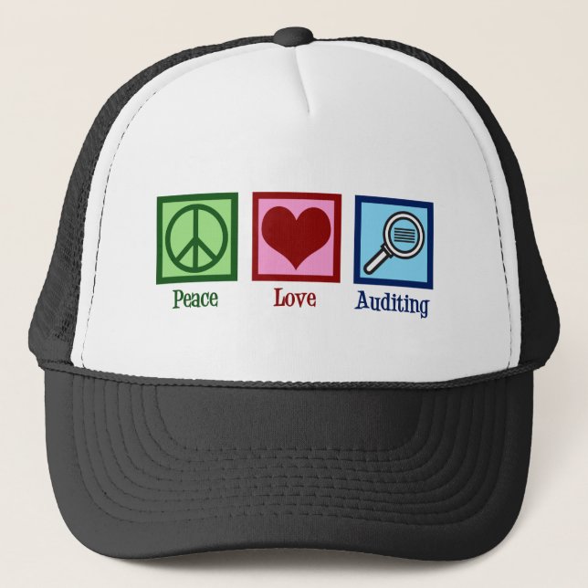Casquette Vérification de l'amour pour la paix (Devant)