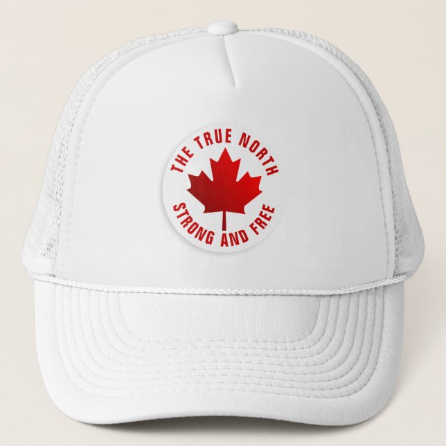 Casquette Véritable Feuille d'érable rouge robuste et libre (Devant)