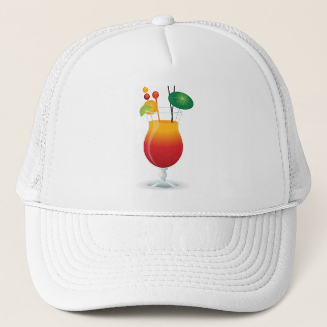 CASQUETTE VERRE DE COCKTAIL (Devant)