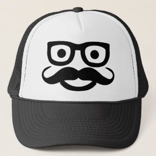 Casquette verres moustache