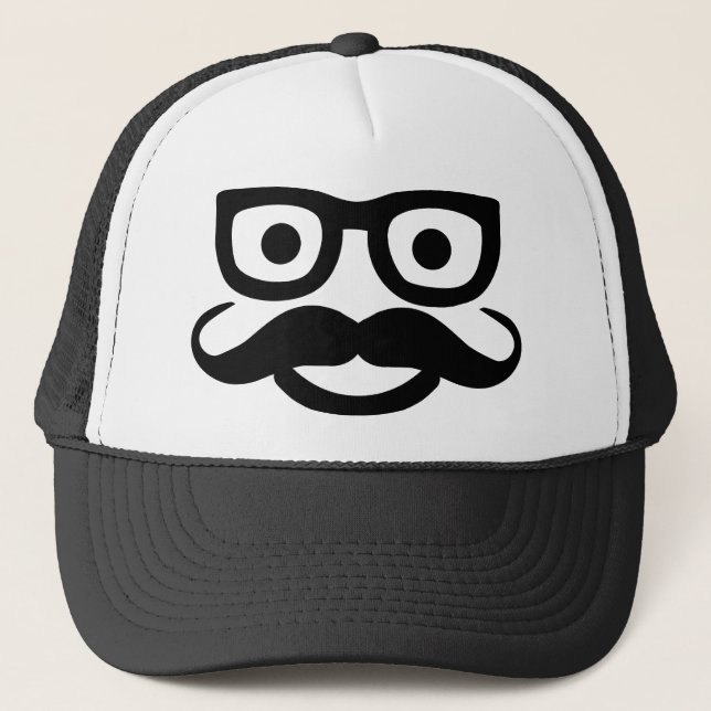 Casquette verres moustache (Devant)