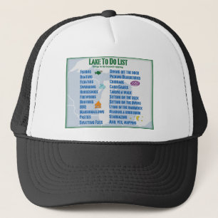 Casquette Vers le haut Liste des "choses à faire" du lac No