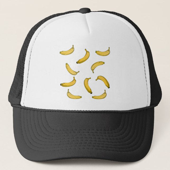 Casquette Version de croquis de motif Banana (Devant)