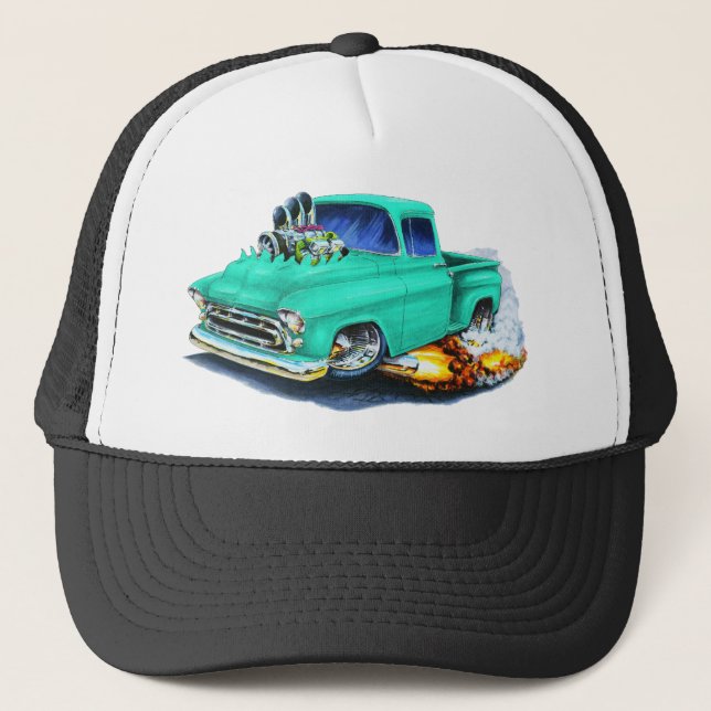Casquette Vert 1957 de Seafoam de collecte de Chevy (Devant)