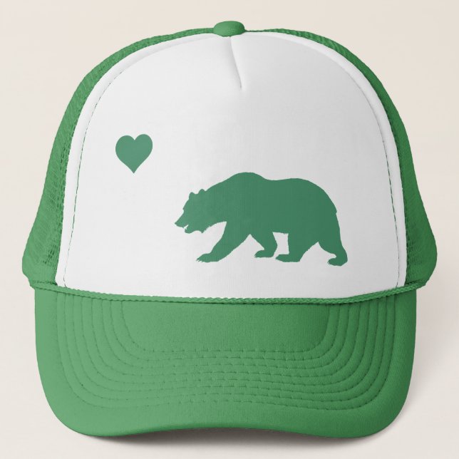 Casquette vert de camionneur d'amour de la (Devant)