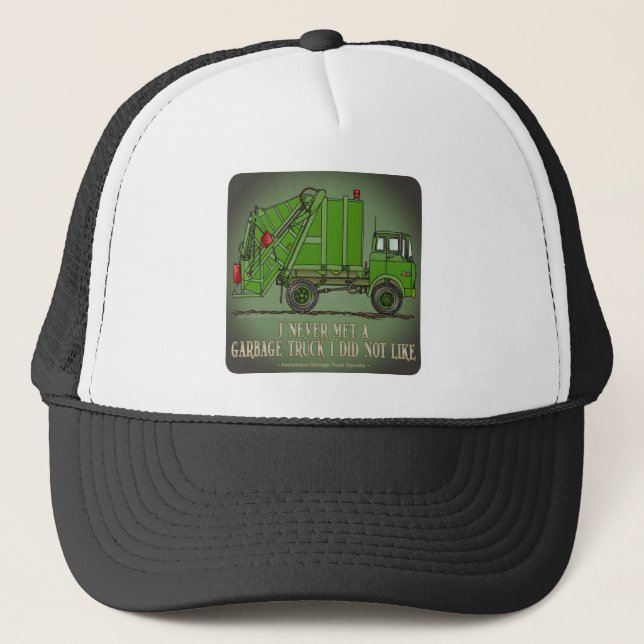 Casquette vert de citation d'opérateur de camion à (Devant)