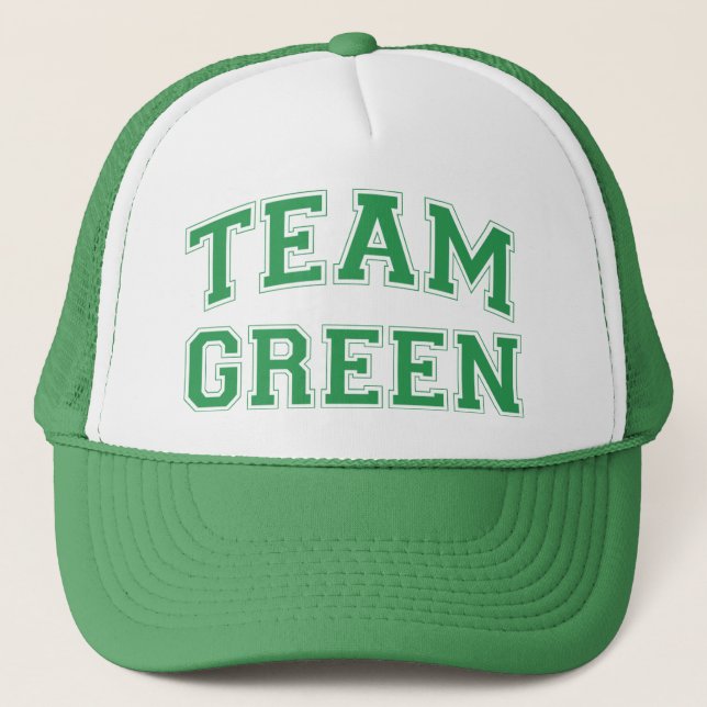 Casquette vert de l'équipe (Devant)