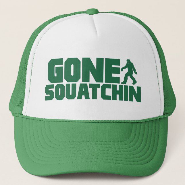 Casquette vert de SQUATCHIN ALLÉ par Bobo trouvant (Devant)