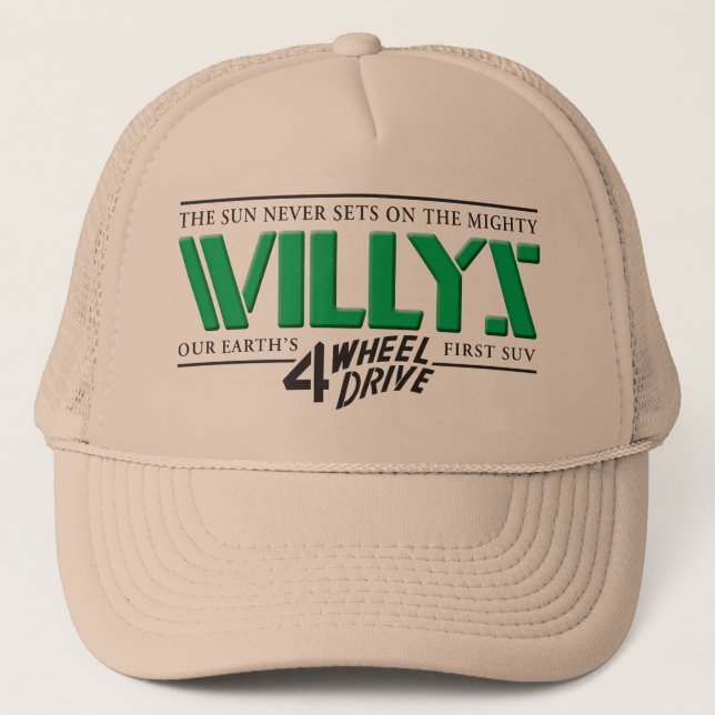 Casquette vert de Willys 4WD (Devant)