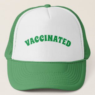 Casquette Vert et blanc vaccinés