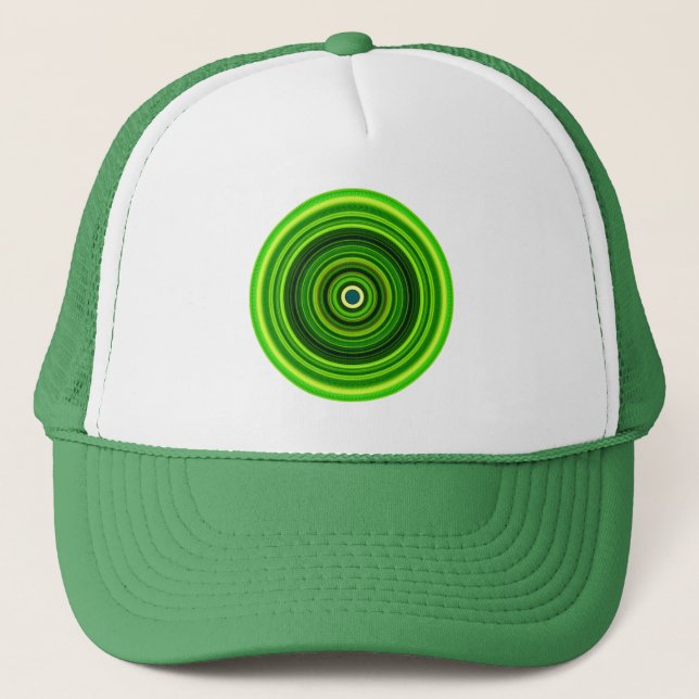 Casquette Vert géomagnétique Mandala-64555 (Devant)