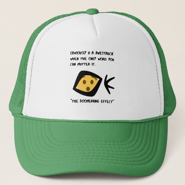 Casquette Vert - Humour Bommer (Devant)
