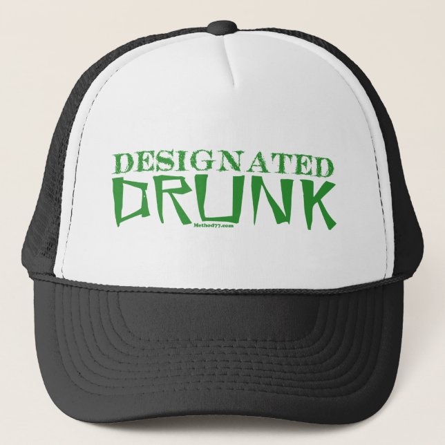 Casquette Vert ivre désigné (Devant)